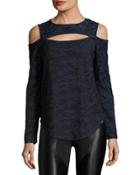 Sound Long-sleeve Cutout Top