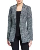 Ludmilla Printed One-button Jacket