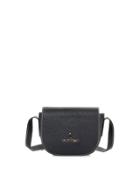Thea Pebbled Leather Crossbody Bag, Black
