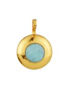 Eternity Crush Round Amazonite Pendant