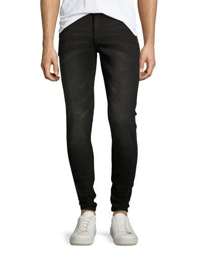 Him Spray Low-rise Jeans, Gray