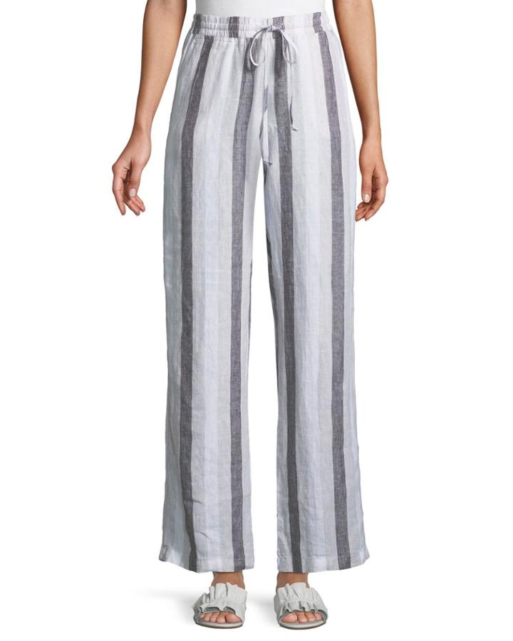 Wide-leg Striped