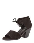 Ann Nubuck Tie-front