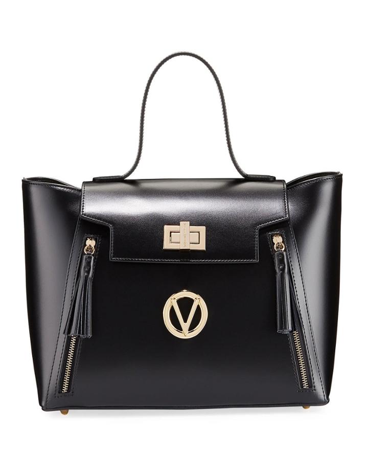 Camilla Leather Top Handle