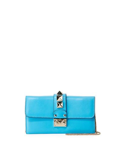 Rockstud Leather Wallet-on-chain