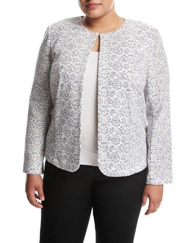 Floral-lace Jacket, White,