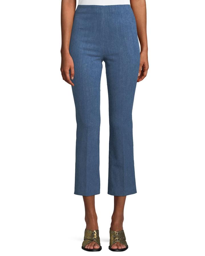 Hina Cropped Straight-leg Pants
