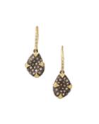 Old World Petite Pave Pear-drop Earrings