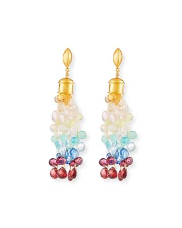 Ombre Rainbow Drop Earrings