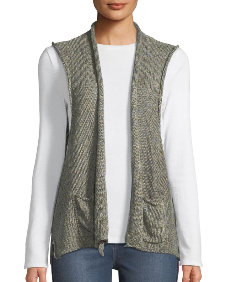 Linen Rolled-front Vest