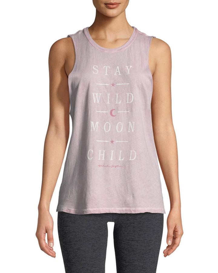 Wild Moon Crewneck Rocker Tank