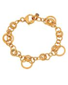 Happy Diamonds 18k Rose Gold Chain Bracelet W/ Diamond