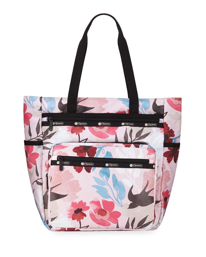 Monroe Nylon Zip-top Tote Bag