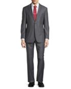 Hugo Boss Pasolini/movie Wool-blend Two-piece Suit W/pinstripe, Medium Gray, Men's, Size: 42l,