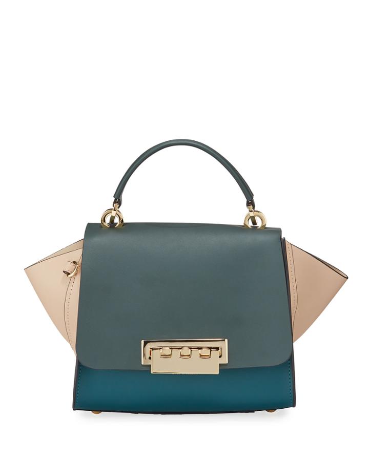 Eartha Two-tone Leather Top Handle Bag
