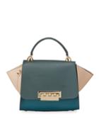 Eartha Two-tone Leather Top Handle Bag