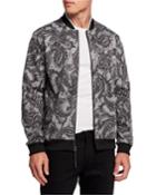 Men's Paisley Bomber Jacket