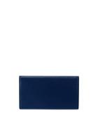 Slim Leather Bi-fold Wallet, Navy
