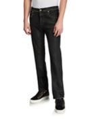 Men's Slim Coated Jeans With