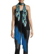 Peacock Eyes Classic Skinny Silk Fringe