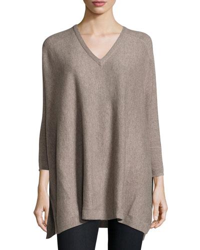 Cashmere Knit Poncho, Tuffet