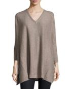 Cashmere Knit Poncho, Tuffet