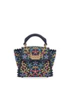 Eartha Multicolored Perforated Mini Top-handle Bag