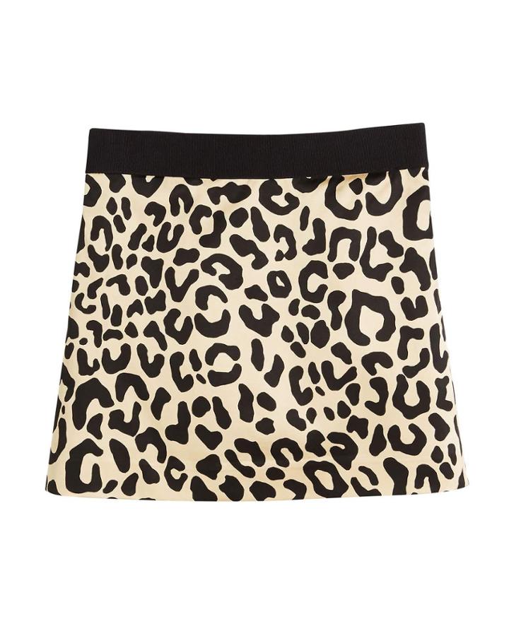 Cheetah-print Mini Skirt,