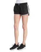 Logo-front Mesh Training Shorts W/stripe
