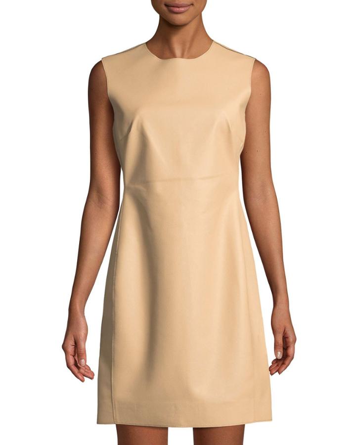 Faux-leather Sleeveless