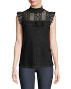 Mock-neck Crochet