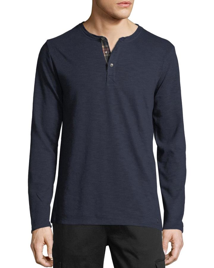 Men's Klein Long-sleeve Slub Henley
