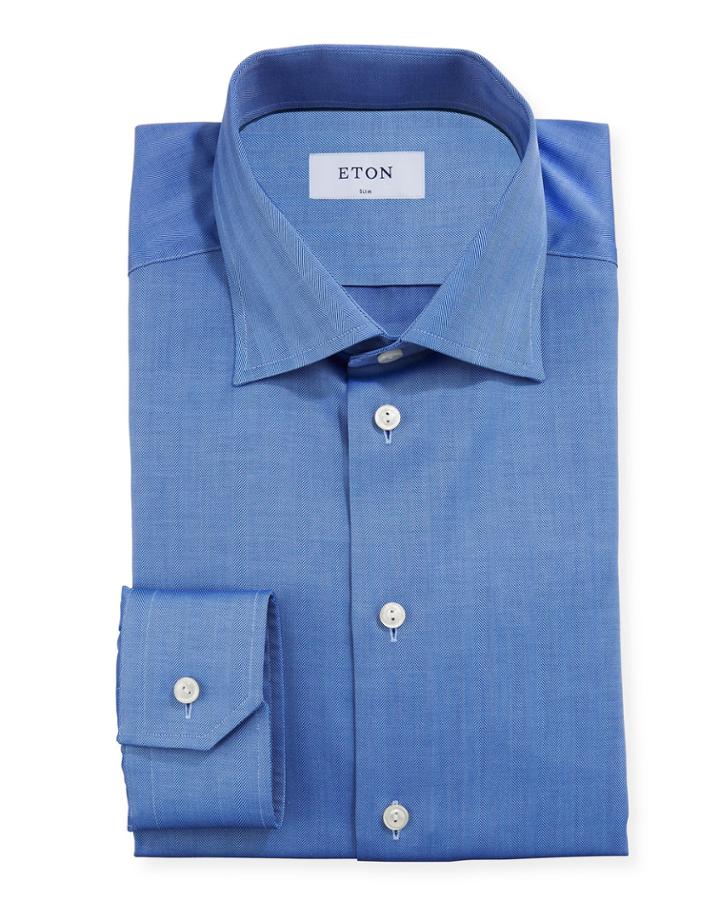 Men's Slim Cotton-blend Dress