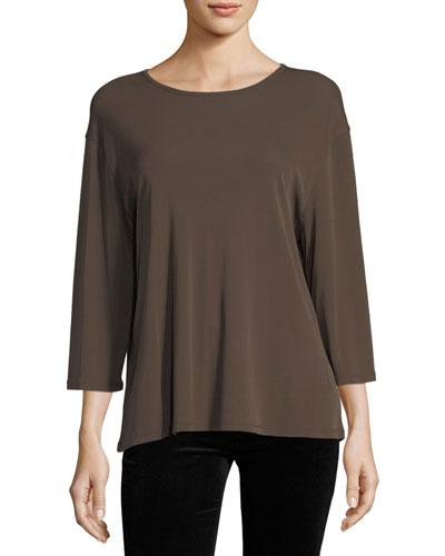 Wide-sleeve Cotton Jersey Top