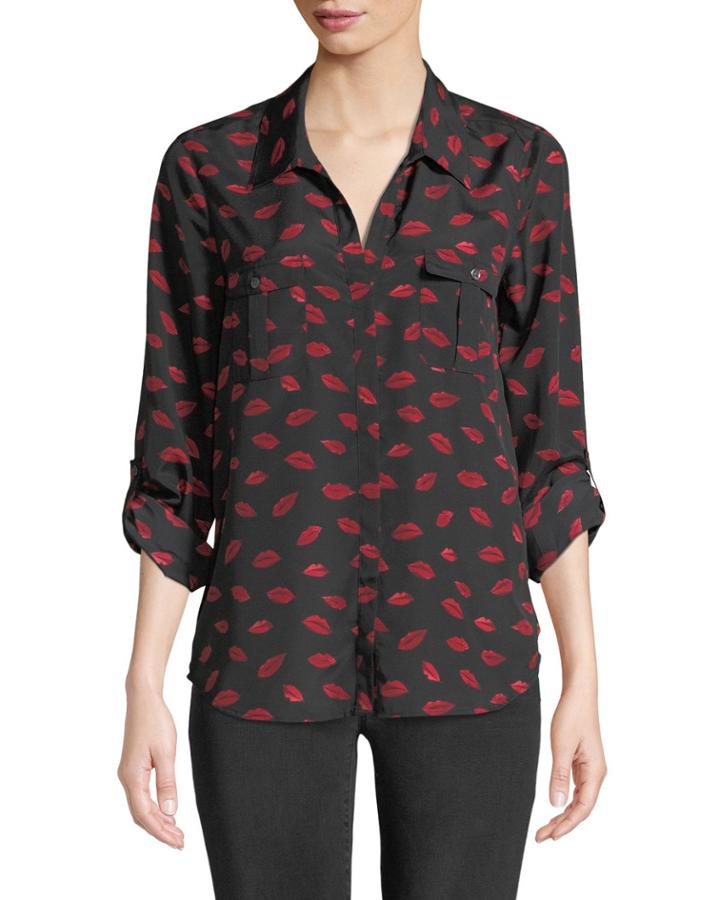Booker High-low Printed-lip