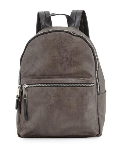 Perry Crocodile-embossed Backpack