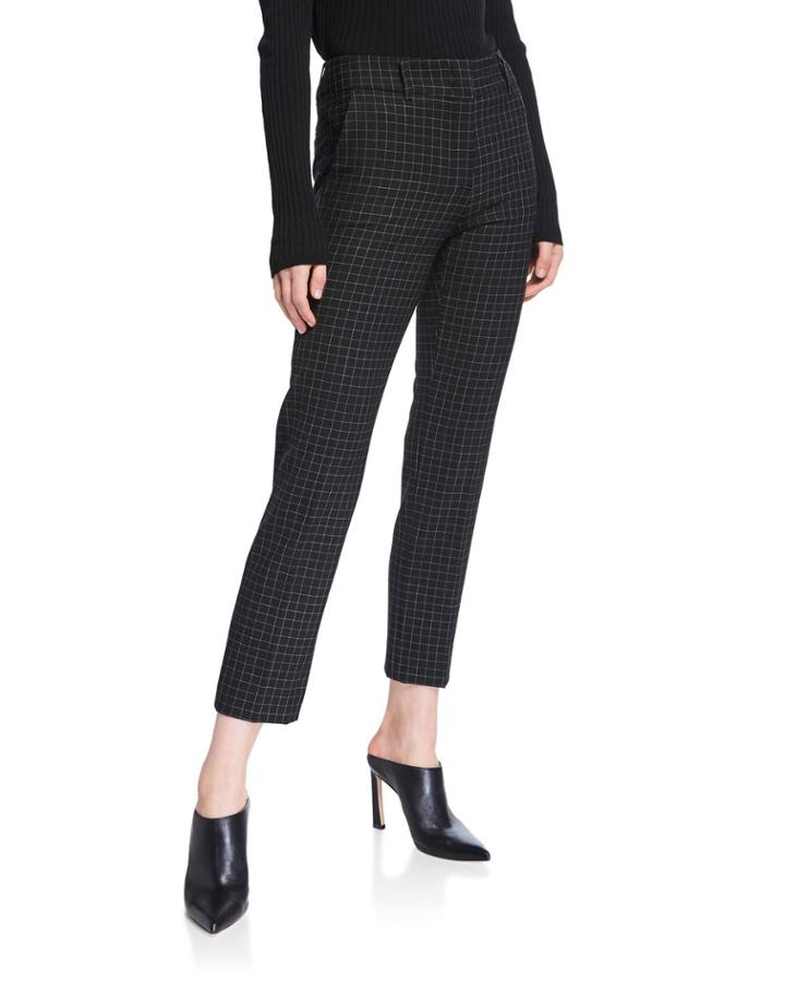 Kim Windowpane Ankle Trousers