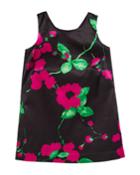 Painted Floral Bow-back Dress,