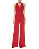 Charisse Sleeveless Belted Jumpsuit