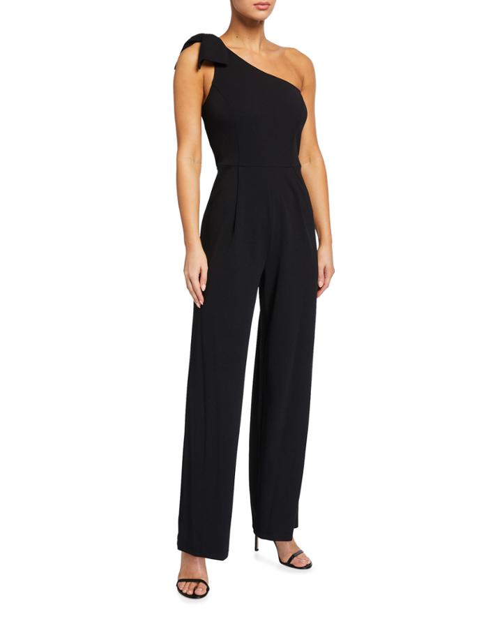 Crepe One Shoulder Jumpsuit