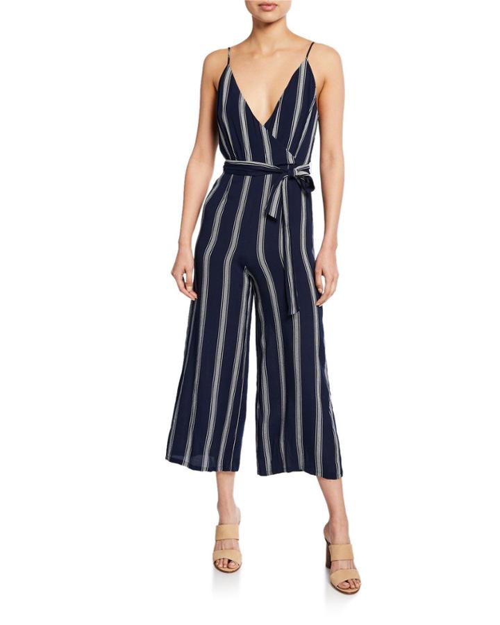 Serena Striped Wide-leg Jumpsuit