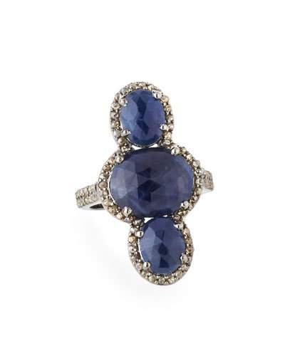 Sapphire, Spinel & Diamond Cocktail Ring