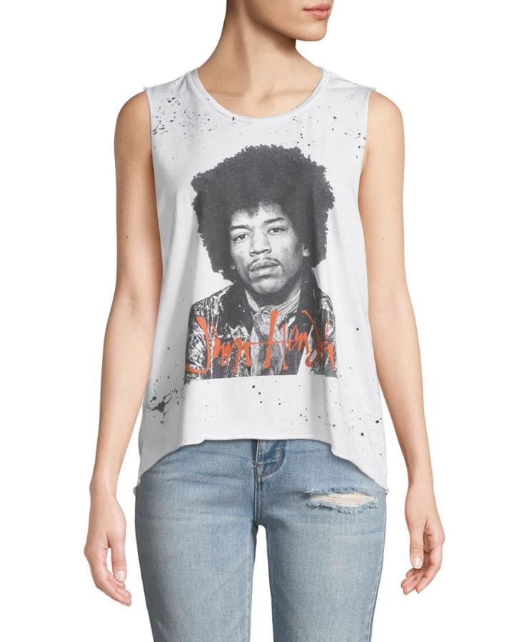 Jimi Hendrix Graphic Muscle Band Tee
