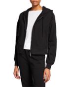 Cropped Drawstring Hoodie
