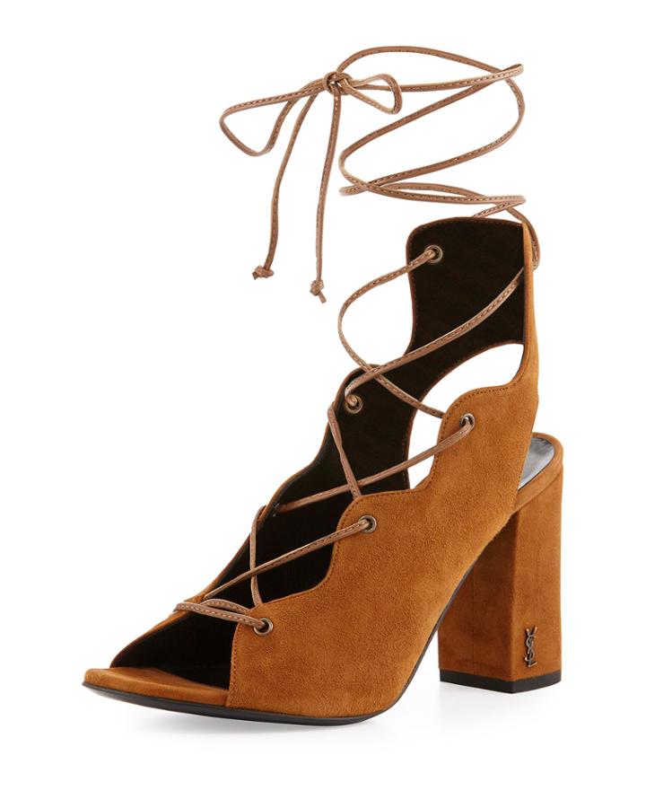 Babies Suede Lace-up 90mm