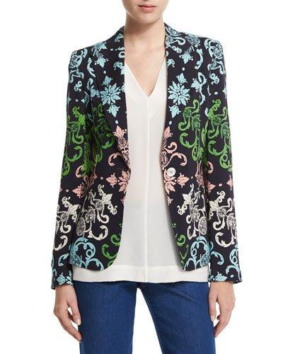 Acanthus Coin One-button Heritage Blazer,