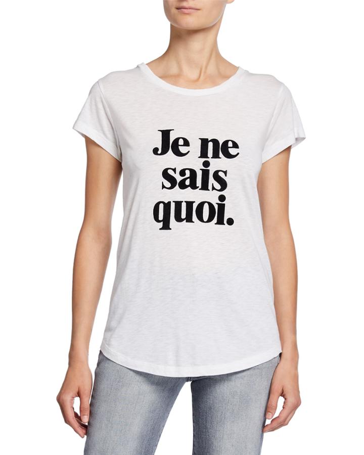Skinny Je Ne Sais Quoi Printed T-shirt