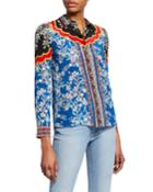Willa Floral-print Button-down Long-sleeve