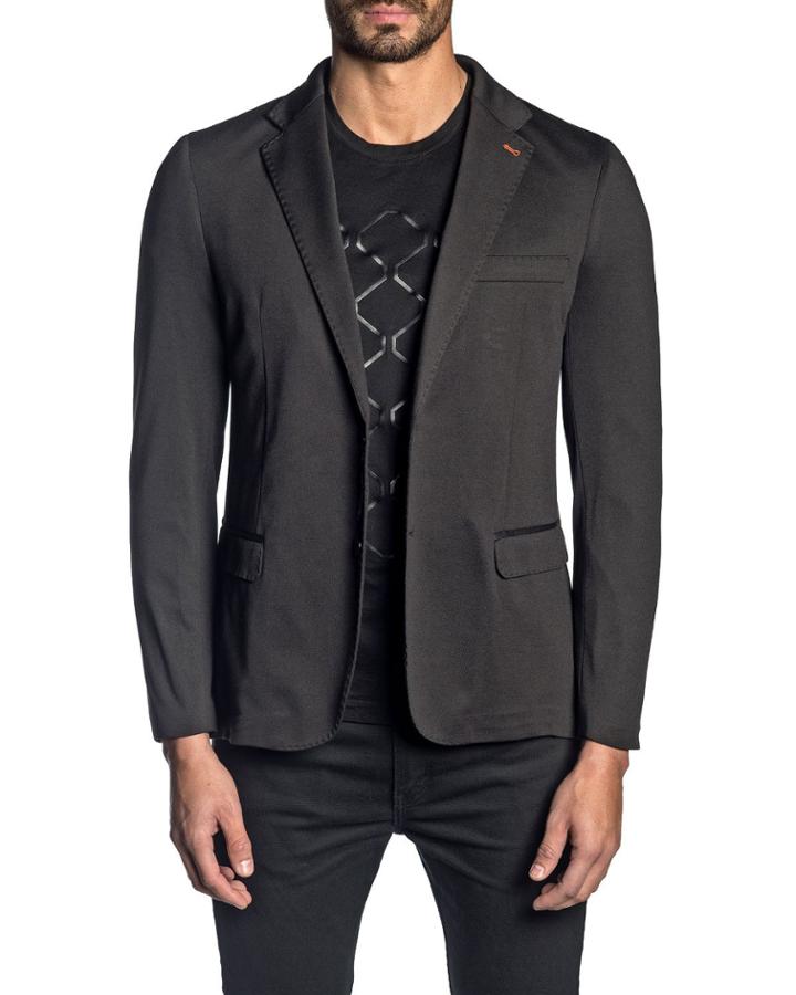 Men's Deconstructed Sport Jacket, Black
