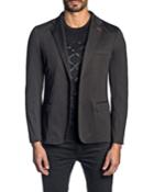 Men's Deconstructed Sport Jacket, Black